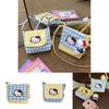 Hello Kitty Fashion Crossbody Bag With Plaid Pattern And Nylon Material For Women
