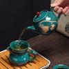 Travel Tea Set, Portable Storage Bag, Creative Ceramic Kung Fu Teapot, Tea Tray, Complete Set of Business Gifts