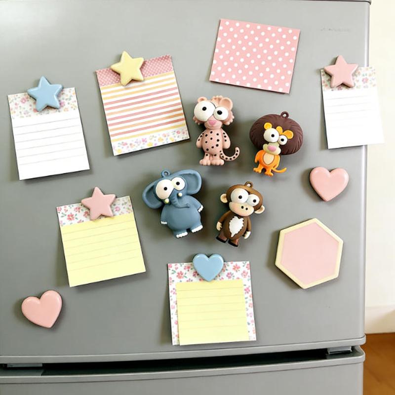 Cartoon Animals Fridge Magnet Cute Decorative Magnets Home Decor For Kitchen Office Whiteboard Locker Cabinet And Dishwasher