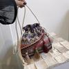 Girls Single Shoulder Messenger Bag Fringed Drawstring Money Bag Bag Women's New Versatile Bucket Bag Exotic