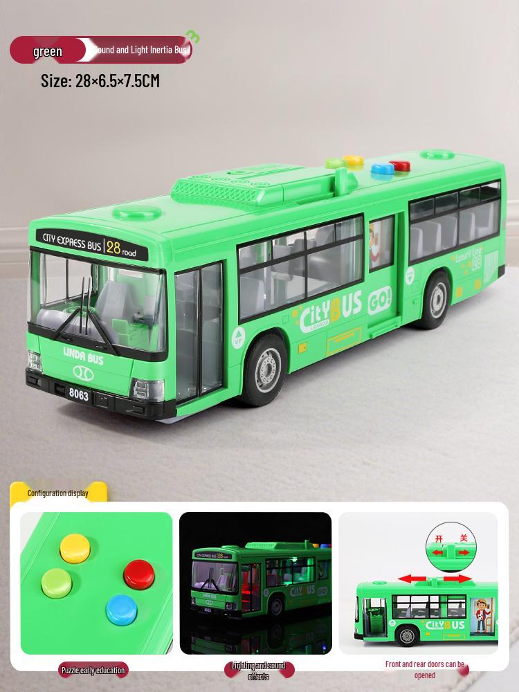 Large Children's Toy School Bus: Model Simulation Coach for Boys