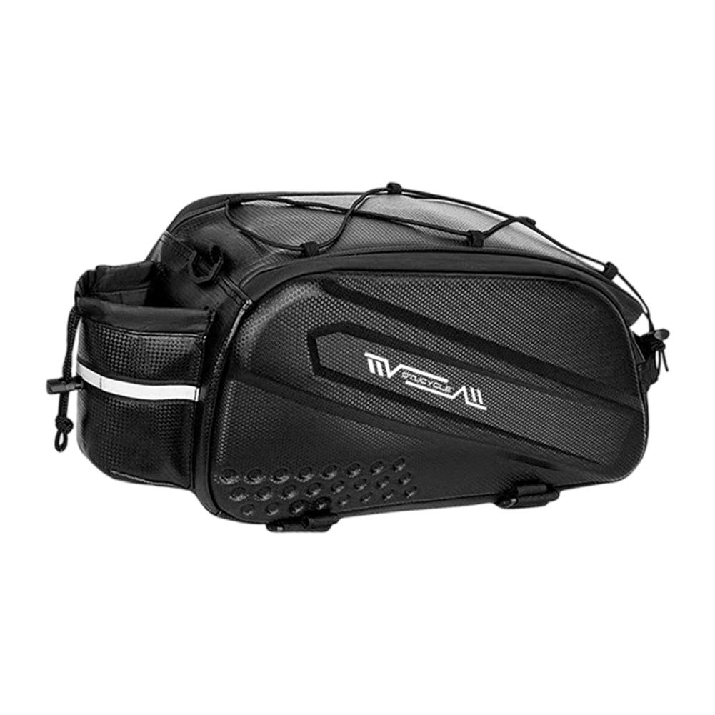 

Сумка на задний багажник велосипеда, велосипедная сумка-кофр с жестким корпусом, многофункциональная велосипедная грузовая сумка, большая емкость, сумка на багажник велосипеда для горного велосипеда, дорожного велосипеда чёрный