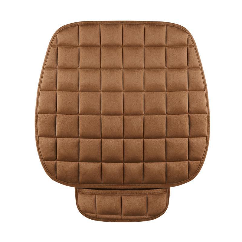 

Комплект плюшевых нескользящих подушек на сиденье автомобиля - 3 шт. (Без спинки) для тепла front row single