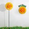 Flower Wind Spinner Windmill Toy Decoration Handheld Pinwheels Decoration Colorful Flower Sculpture For Backyard