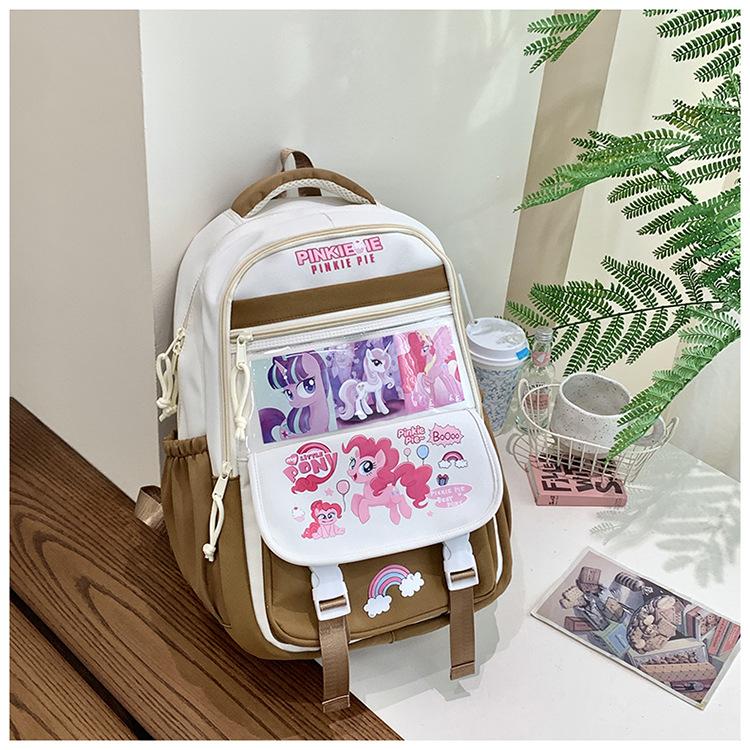 School Bag Cartoon Large Capacity, Lightweight and Cute High Value 1-5 Grade School Bag Casual Versatile Sweet Backpack