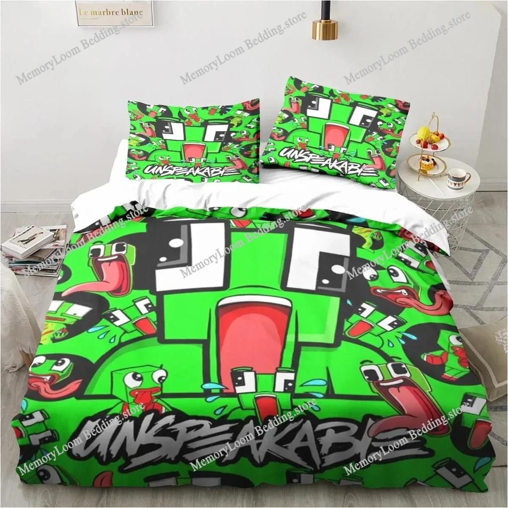 Cartoon Funny Play Unspeak.able Bedding Set Bedroom Soft Bedspreads for Bed Comefortable Duvet Cover Quilt and Pillowcase