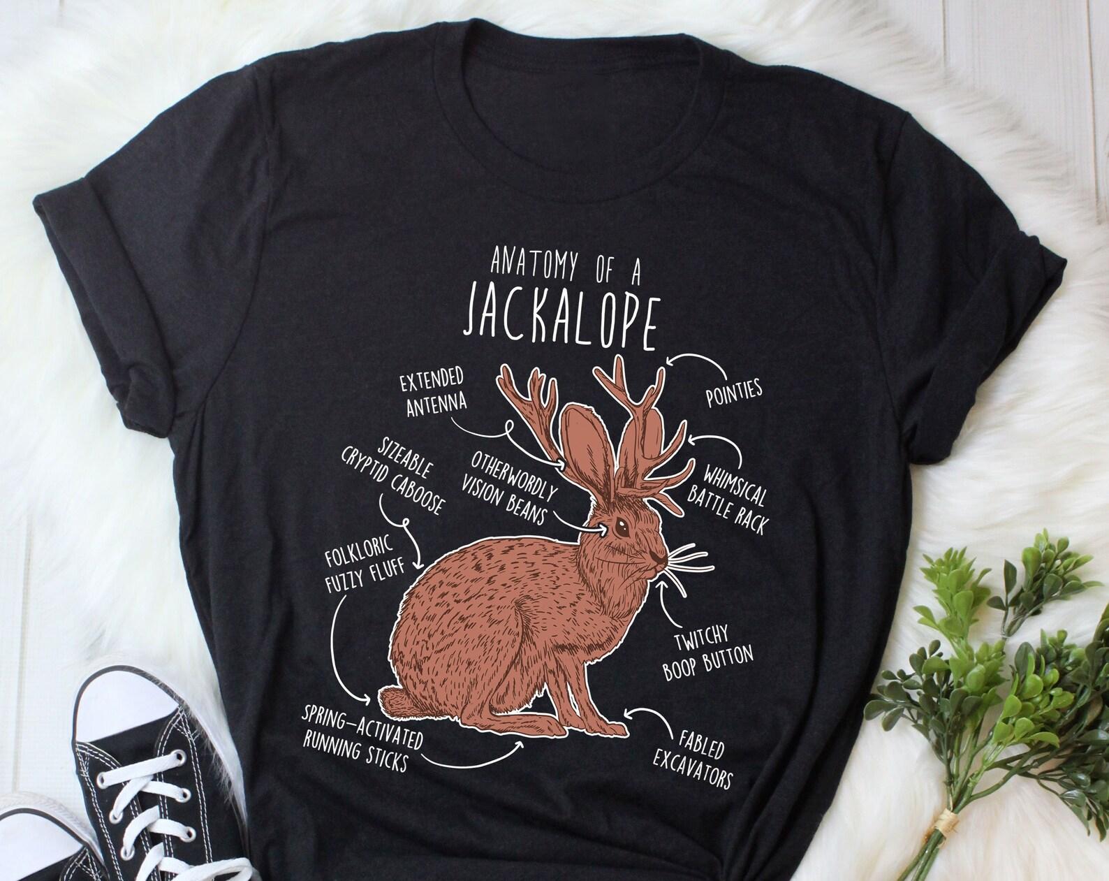 Jackalope Shirt,  , Funny Jackalope Lover Gift, Cute Bunny Rabbit T-shirt, Tshirt, Cryptid, Fantasy Animal Jack Rabbit Hare 150