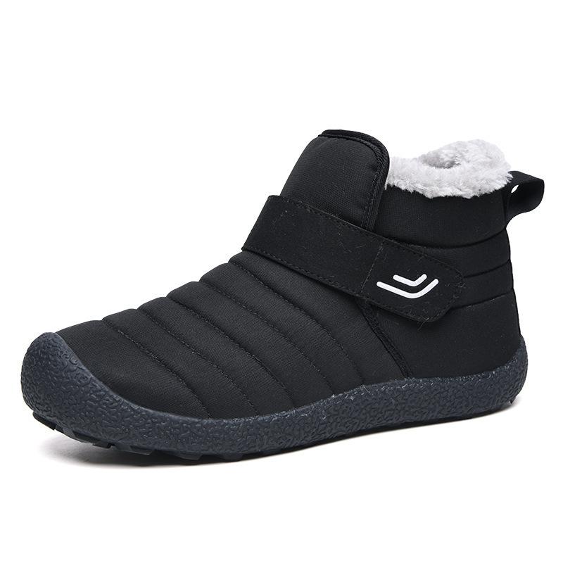 Large size outdoor mountaineering snow boots winter velvet warm cotton shoes medium and old non-slip