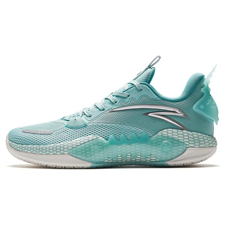 Anta Shock Wave 5 Team Men Basketball Sneakers White Blue 112331611-2 44.5