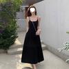 Niche Backless Beach Dress, Early Spring Inner Splicing Suspender Skirt, Women's French First Love, Small White Dress, High Waist Skirt