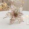 Christmas Poinsettia Flower 25cm Size Joyful Atmosphere Festive Occasions