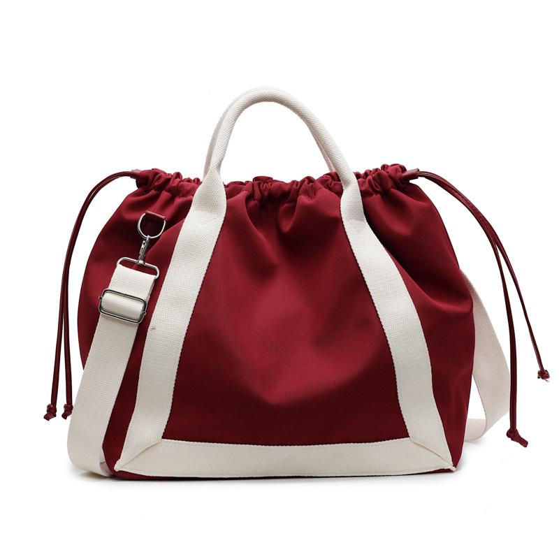 New messenger bag women's bucket bag college student portable shoulder bag commuter bag large capacity versatile tote bag