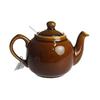 LONDON POTTERY Farmhouse Teapot, 2-Cup, Rockingham Brown, 580131