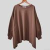 Autumn Winter Models Irregular High Scarf Collar Shirt T-shirt Sweater Women's Clothing