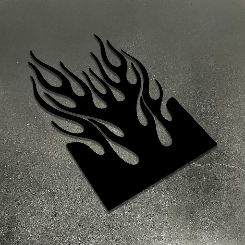 Flammen-Motorrad-Kotflügel-Aufkleber, Wasserdichter Vinyl-Sticker, Universelle Schmutzfänger-Dekoration für Honda Yamaha Suzuki Ducati KTM