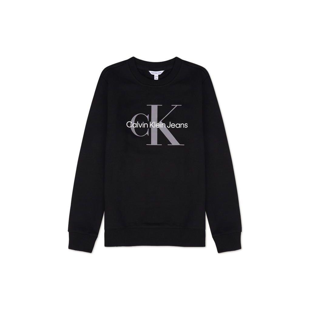 

Calvin Klein FW22 Letter Logo Crewneck Pullover Sweatshirt Men sweatshirt Black 40200GP-010 S