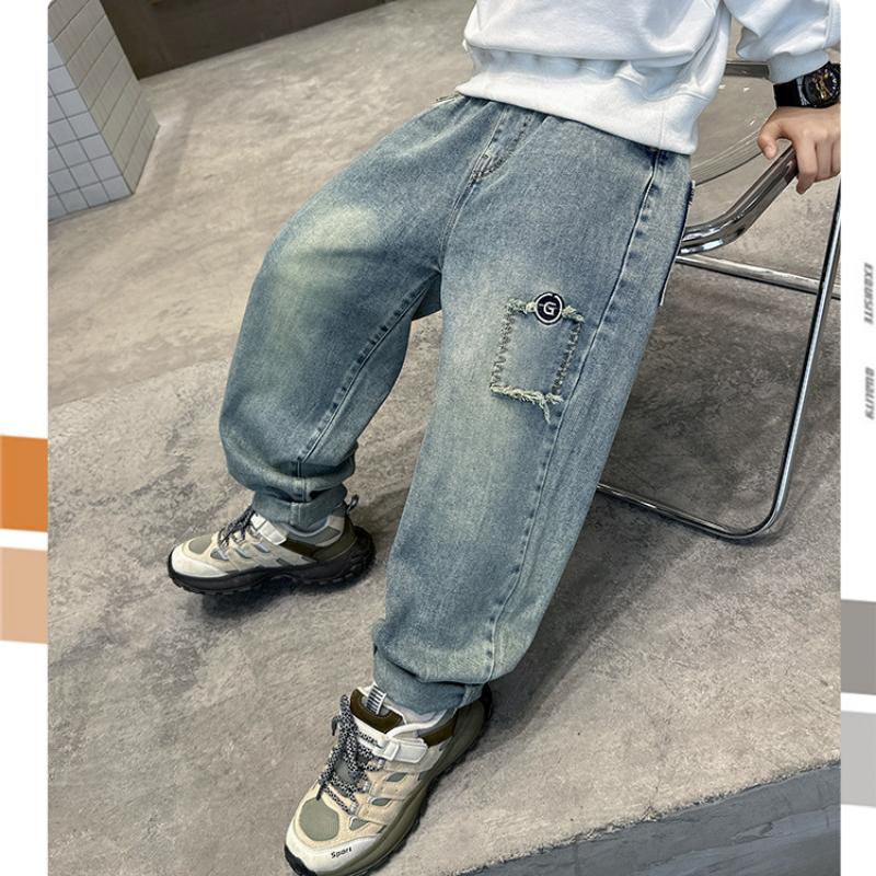 Children's Jeans Autumn Wear Handsome Boys Spring and Autumn Style Handsome Versatile Jeans