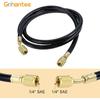 R410A AC Refrigerant Charging Hoses, 59“ HVAC Charging Hose with 1/4’’ SAE Female Flare, 800PSI Working Pressure for R410A R22 R134A R12 R502