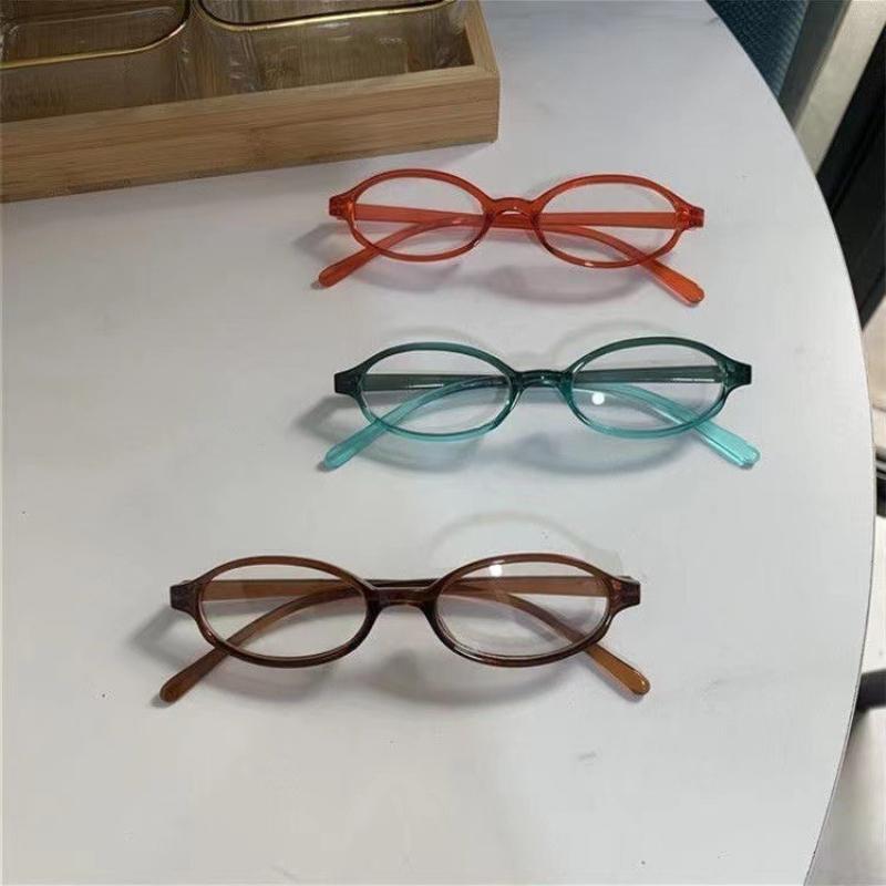 Vintage Oval Small Frame Antiblue Light Nearsighted Eyewear Finished Ladies Myopia Glasses Prescription Minus Diopter Eyeglasses