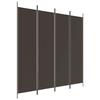 VidaXL Cloison de Séparation 4 Panneaux Séparateur de Pièce Pliable Diviseur Écran d'Intimité Paravent Décoration Salon 350183