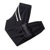 Autumn and winter casual sweatpants men's trendy brand loose tied feet Harlan fleece thickened warm sports nine-point long pants