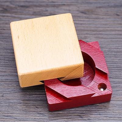 Hölzerne Zauberkiste Puzzle Geheimes Versteck für Geld Schmuck Luban Schloss 3D Knobelspiel für Erwachsene und Kinder Exquisite Geschenke