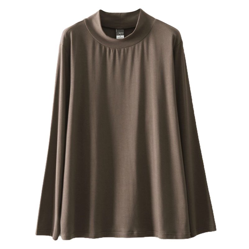 

Universal U-Neck 100.00kg Easiest for Match Long Sleeves T-shirt Bottoming Shirt Maroon (Half Turtleneck) 8xl
