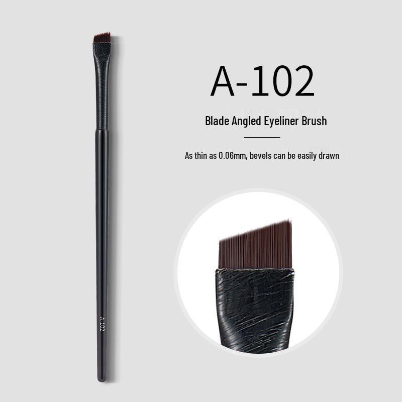 GECOMO Angled Eyebrow & Eyeliner Brush - Fine Bristles, Portable Makeup Tool for Beginners