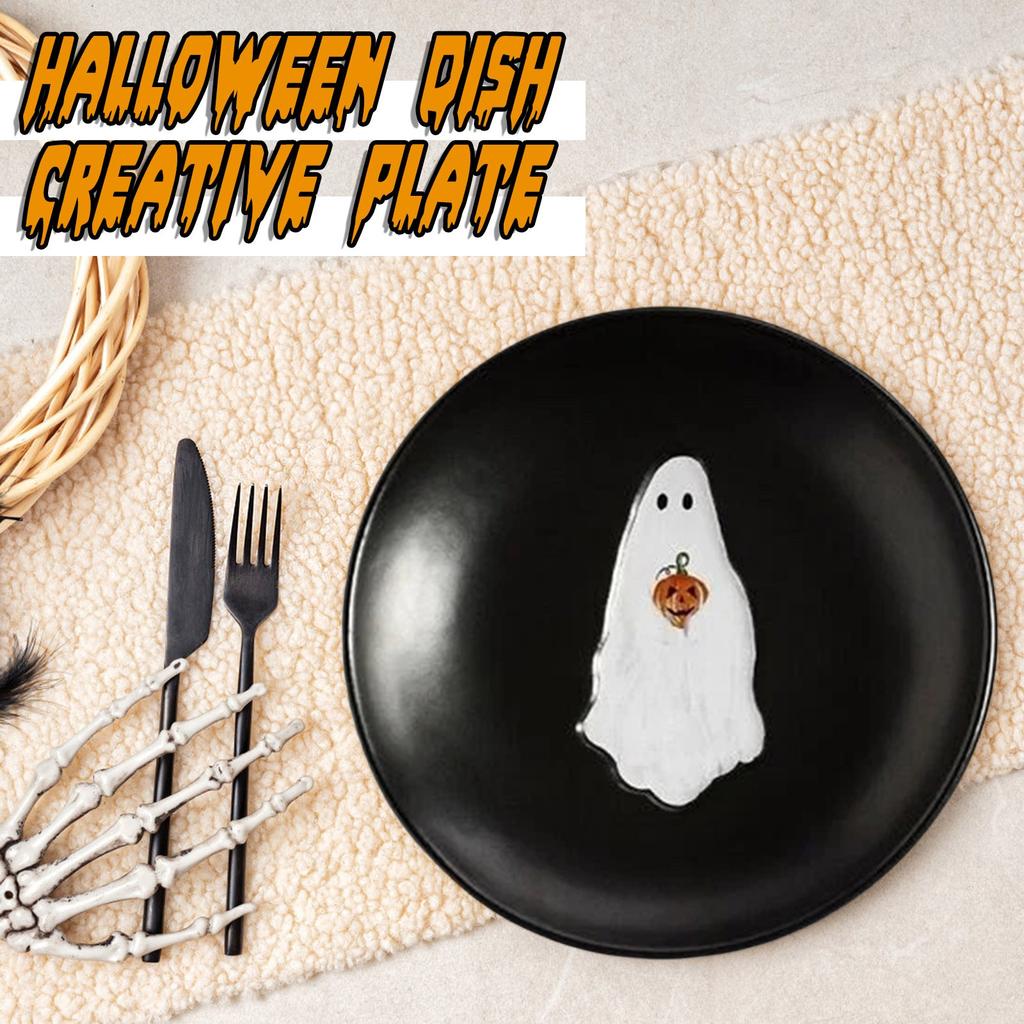Plastic Horror Plates Set Of 4 6.75 Inch Halloween