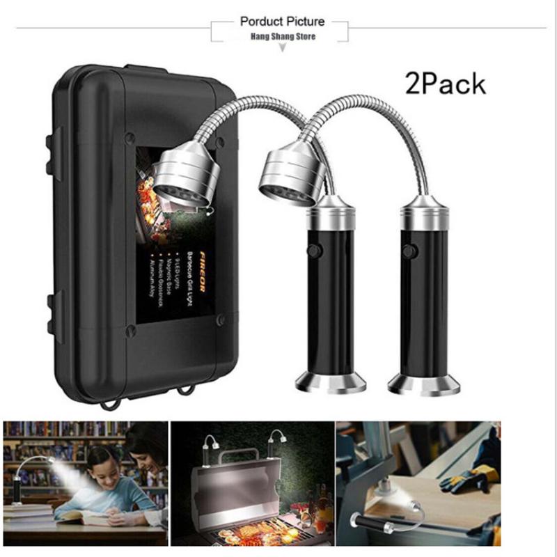 LED Flashlight with Magnet Work Light Bendable Auto Repair Emergency Lighting Hose Grill Lights
