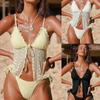 Bikini Swimwear For Women With Lace Double Layer Fabric For Poolside Beachwear