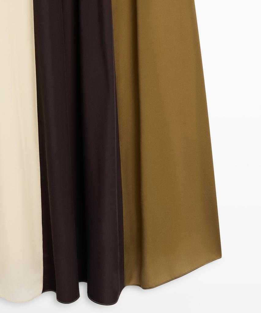 Masimodutti Fluid Strap Midi Dress