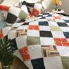 1PC/3PCS Printed Bedspread Queen Size Floral Cotton Quilt Bedding Set, Lightweight Summer Quilted Blanket for Bed Comforter