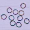 20pcs/Lot Rainbow Loop Jump Ring Split Ring Connectors Accessories For Necklace Bracelets Earrings DIY Supplies Jewelry Findings