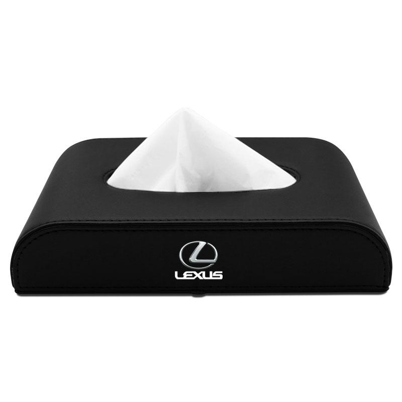1Pcs Car Tissue Box Holder Armrest Box Storage Case Car Accessories For Lexus IS250 Ct200h LS430 LX570 NX300h IS300h RX330 ES300h UX250h чёрный