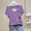 Women's 2024 Summer Pure Cotton Loose-Fit Short-Sleeve Korean T-Shirt