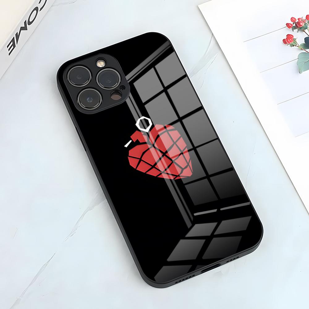 G-Green Day Band Phone Case For IPhone 17 Pro Max 15 Pro 16 14 Plus 12 13 Mini 11 Pro Shockproof Glass Cover