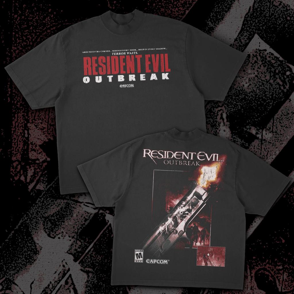Retro Style Classic Horror Theme Game Resident Evil Peripherals Tshirts From The 1990s Unisex Graphic Print Tee Men Women Tops