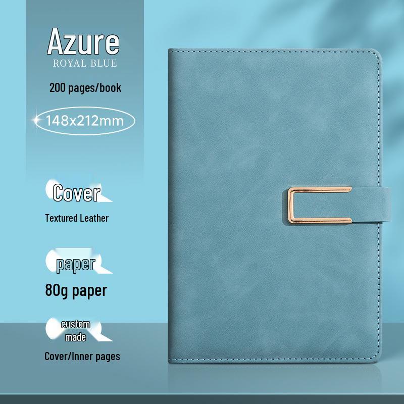 Custom Logo A5/B5 Leather Notebook Gift Set for Office Meetings