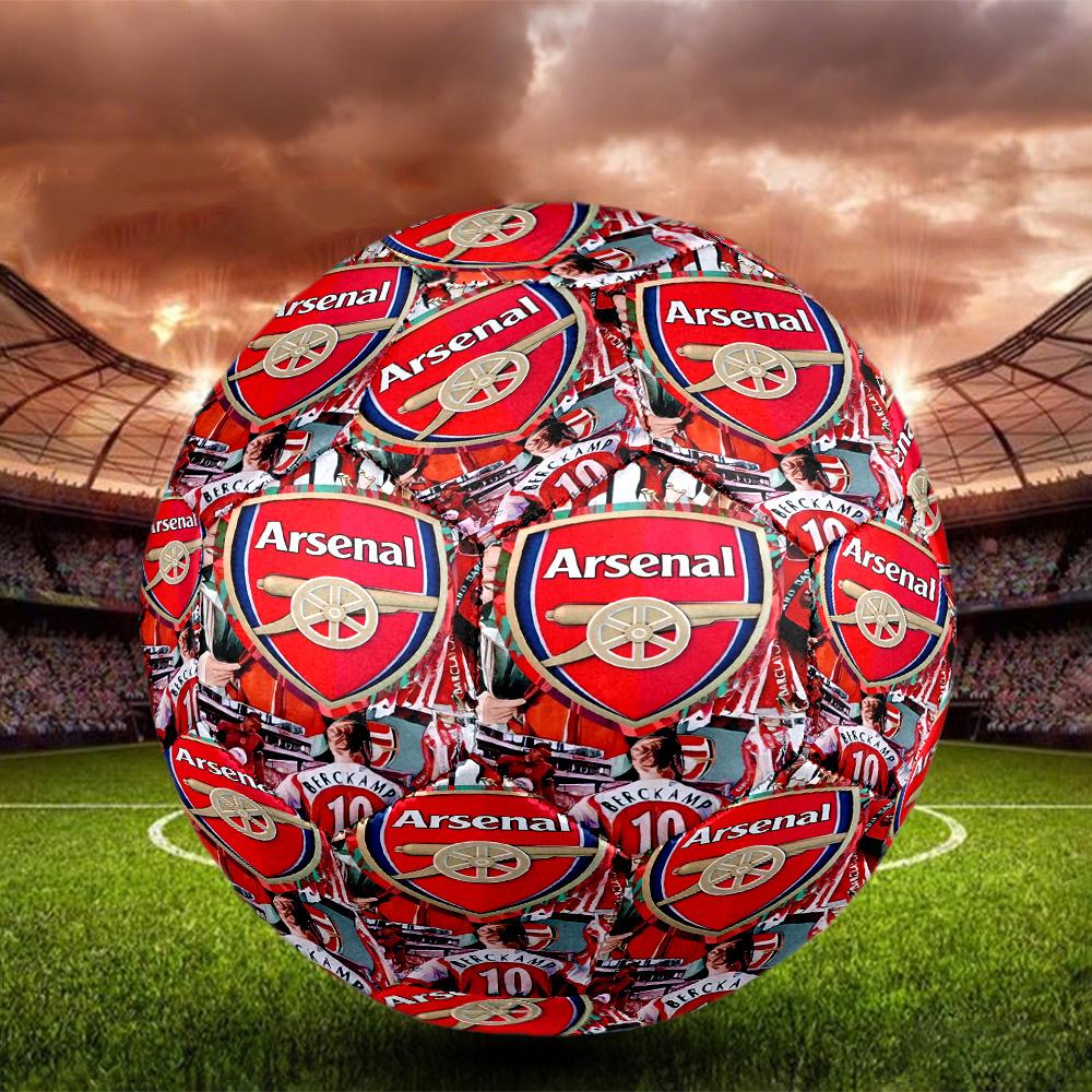 Football team.C Print Size 5 Soccer Ball, Standard Match Football for Sports Game and Team Practice, Ideal Gift for Soccer Fans