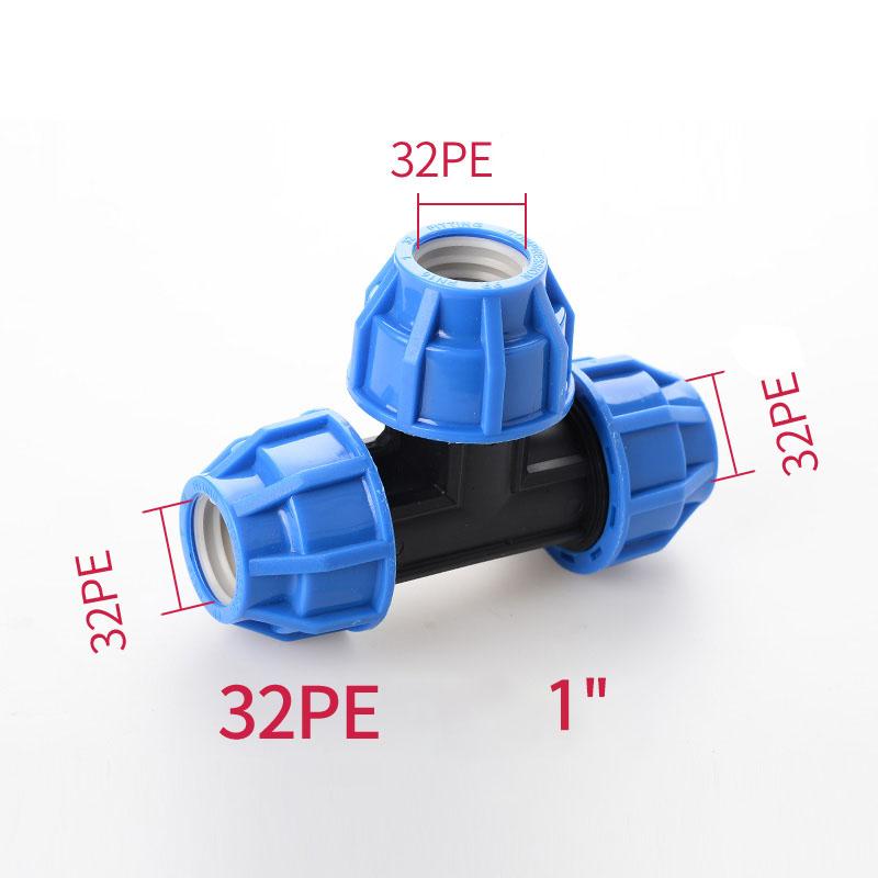 1pcs 20/25/32mm 1/2" 3/4" 1" PE Pipe Quick Connector Elbow Reducing Water Pipe Joint Tap Water Irrigation