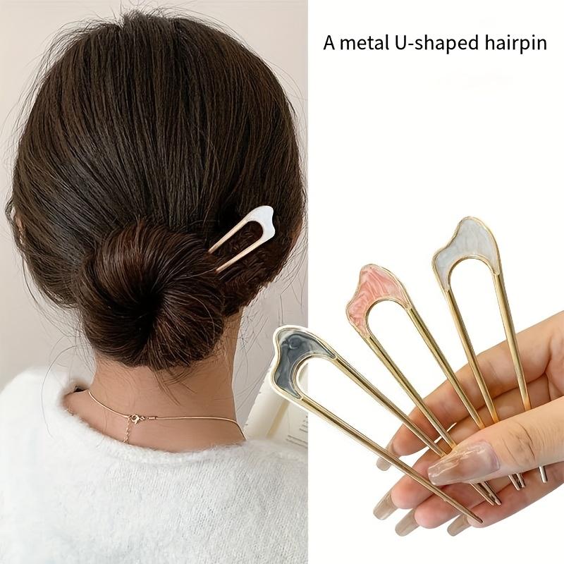 Forcine a U in Stile Francese Fermagli Vintage per Acconciature a Chignon Accessori per Capelli per Donne