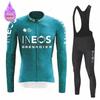 Conjunto de Maillot de Ciclismo de Manga Larga de Forro Polar de Invierno Equipo Granadero Ropa para Bicicleta de Montaña Ropa Ciclismo Traje de Bicicleta de Carreras