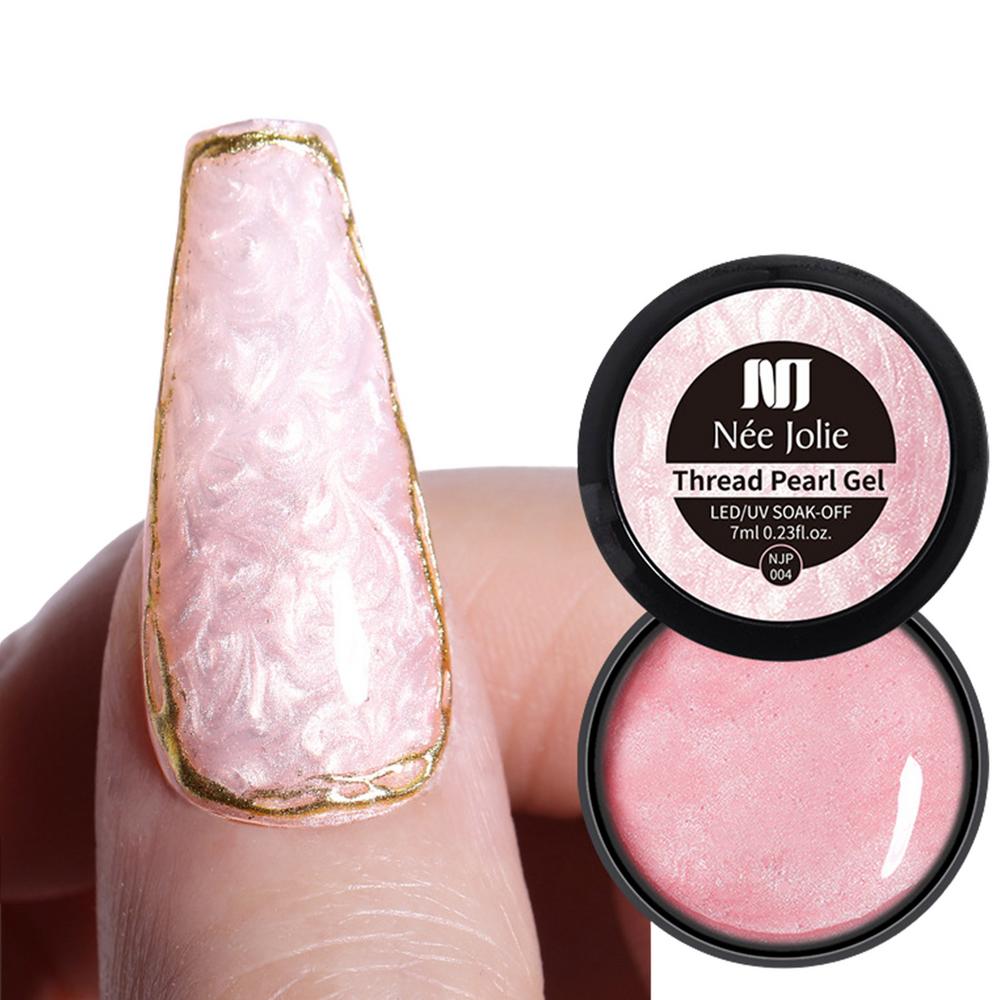 Shimmer Shell Gel Nail Polish Long Lasting UV Nail Gel DIY Nail Art Accessories