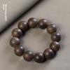 Nha Trang Bai Qinan Agarwood 20 Bracelet, Submerged Old Material Wenwan Men's and Women's Single Circle Buddha Beads, Bracelet