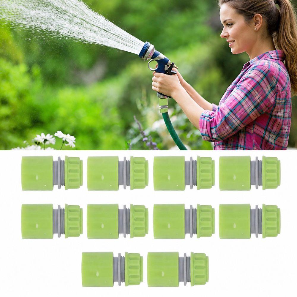 10pcs G1/2 Thread Water Quick Connectors Leak-Proof Easy Connect Quick Release Connect Kit Green ABS