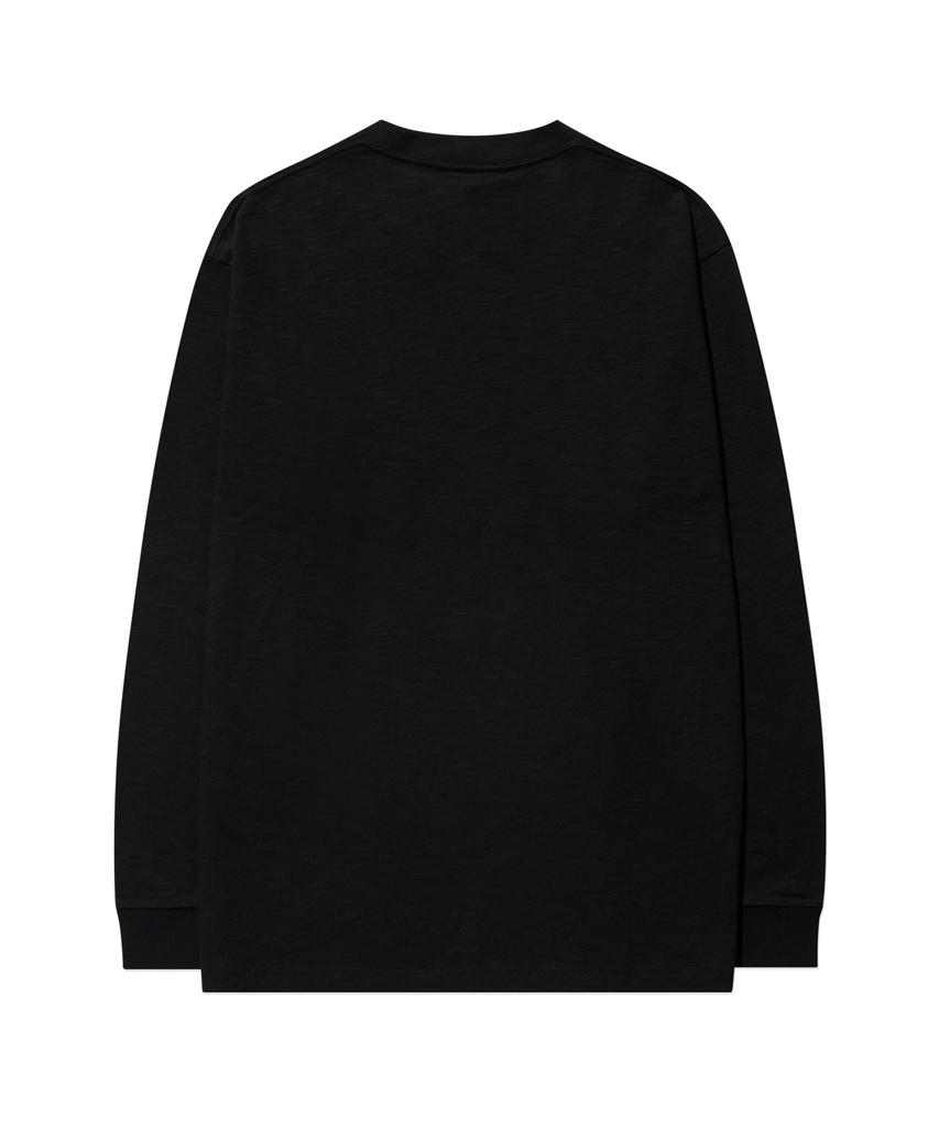 COVERNAT Slub Arch Logo Long Sleeve Black