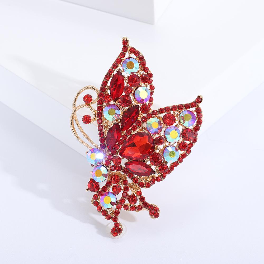 

Интернет знаменитость роскошная полная бриллиантовая бабочка брошь девушка милая булавка мода популярные аксессуары для корсажа