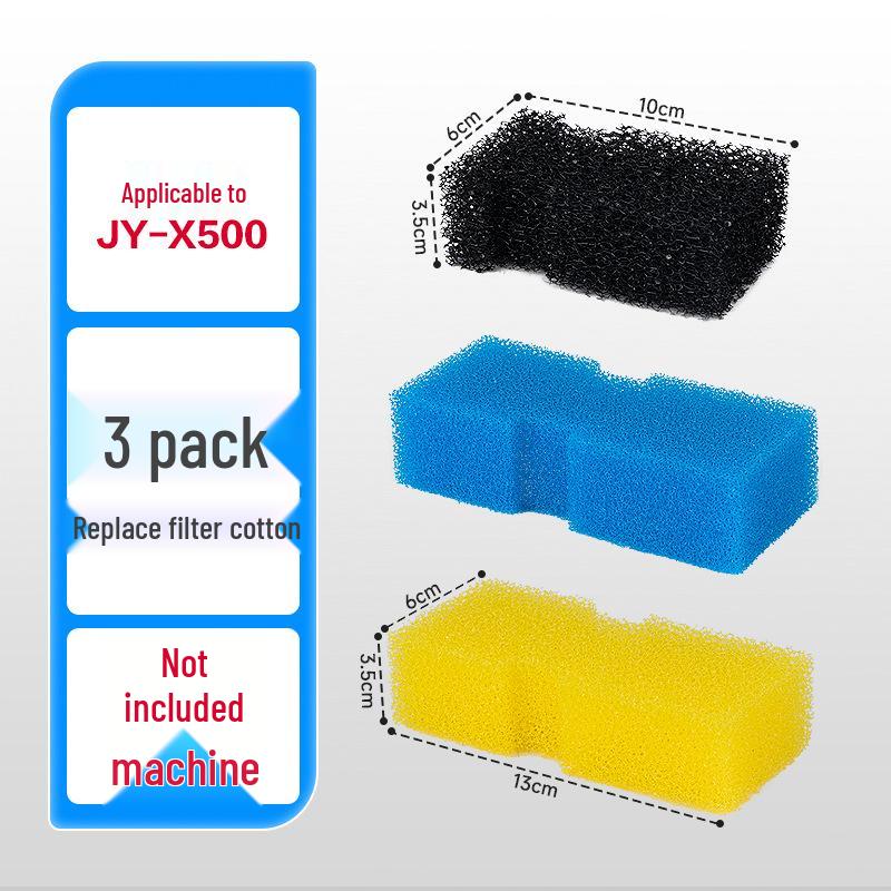 Jingye Runder biochemischer Aquariumfilter, Ersatz-Baumwolle (Gelb)