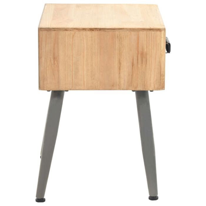 VidaXL Table de chevet Bois de sapin massif 43 x 38 x 50 cm 245775